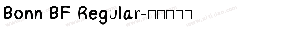 Bonn BF Regular字体转换